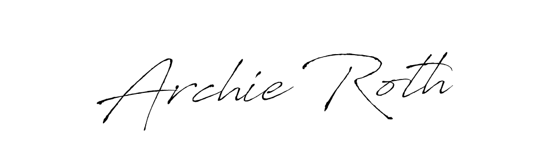 Use a signature maker to create a handwritten signature online. With this signature software, you can design (Antro_Vectra) your own signature for name Archie Roth. Archie Roth signature style 6 images and pictures png