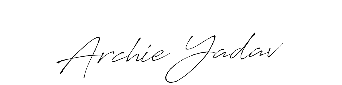 See photos of Archie Yadav official signature by Spectra . Check more albums & portfolios. Read reviews & check more about Antro_Vectra font. Archie Yadav signature style 6 images and pictures png