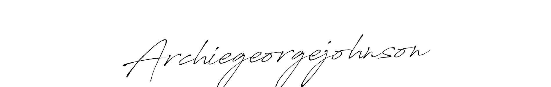 The best way (Antro_Vectra) to make a short signature is to pick only two or three words in your name. The name Archiegeorgejohnson include a total of six letters. For converting this name. Archiegeorgejohnson signature style 6 images and pictures png