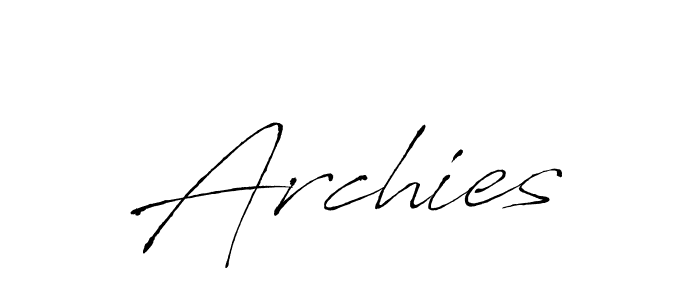 How to make Archies signature? Antro_Vectra is a professional autograph style. Create handwritten signature for Archies name. Archies signature style 6 images and pictures png