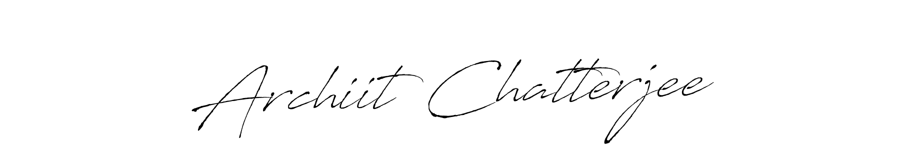 Create a beautiful signature design for name Archiit Chatterjee. With this signature (Antro_Vectra) fonts, you can make a handwritten signature for free. Archiit Chatterjee signature style 6 images and pictures png