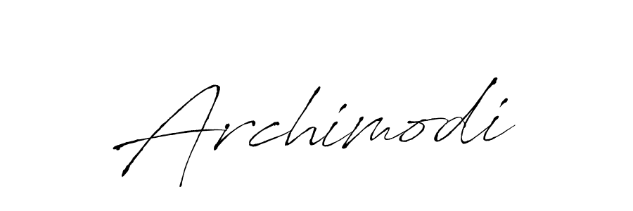 Create a beautiful signature design for name Archimodi. With this signature (Antro_Vectra) fonts, you can make a handwritten signature for free. Archimodi signature style 6 images and pictures png