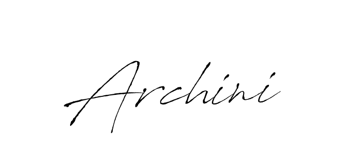 Use a signature maker to create a handwritten signature online. With this signature software, you can design (Antro_Vectra) your own signature for name Archini. Archini signature style 6 images and pictures png