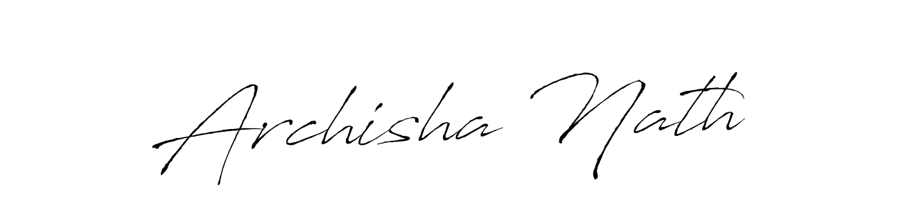 Design your own signature with our free online signature maker. With this signature software, you can create a handwritten (Antro_Vectra) signature for name Archisha Nath. Archisha Nath signature style 6 images and pictures png