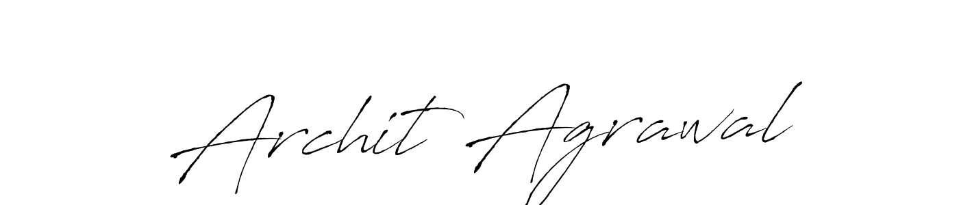 Antro_Vectra is a professional signature style that is perfect for those who want to add a touch of class to their signature. It is also a great choice for those who want to make their signature more unique. Get Archit Agrawal name to fancy signature for free. Archit Agrawal signature style 6 images and pictures png