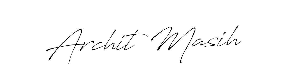 Archit Masih stylish signature style. Best Handwritten Sign (Antro_Vectra) for my name. Handwritten Signature Collection Ideas for my name Archit Masih. Archit Masih signature style 6 images and pictures png