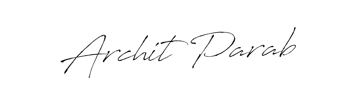 Also You can easily find your signature by using the search form. We will create Archit Parab name handwritten signature images for you free of cost using Antro_Vectra sign style. Archit Parab signature style 6 images and pictures png