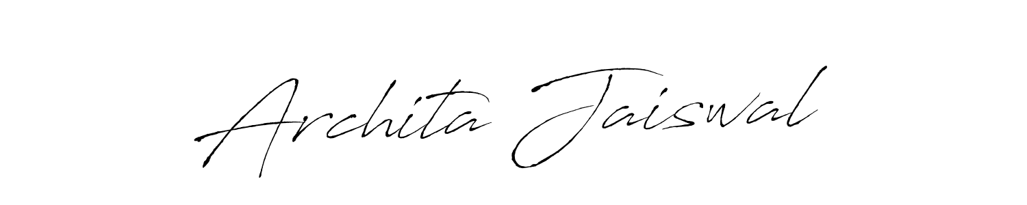 Similarly Antro_Vectra is the best handwritten signature design. Signature creator online .You can use it as an online autograph creator for name Archita Jaiswal. Archita Jaiswal signature style 6 images and pictures png