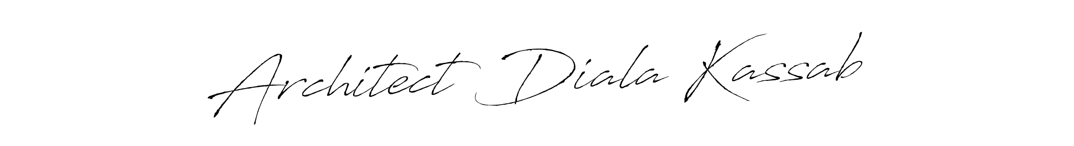 Architect Diala Kassab stylish signature style. Best Handwritten Sign (Antro_Vectra) for my name. Handwritten Signature Collection Ideas for my name Architect Diala Kassab. Architect Diala Kassab signature style 6 images and pictures png