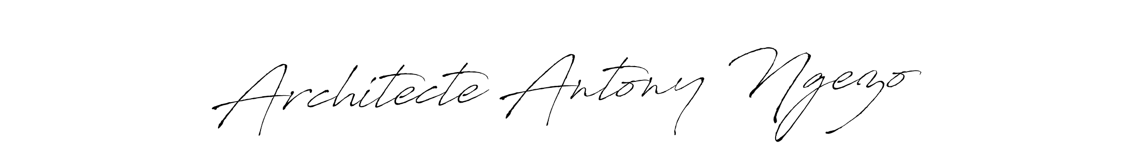 Make a short Architecte Antony Ngezo signature style. Manage your documents anywhere anytime using Antro_Vectra. Create and add eSignatures, submit forms, share and send files easily. Architecte Antony Ngezo signature style 6 images and pictures png