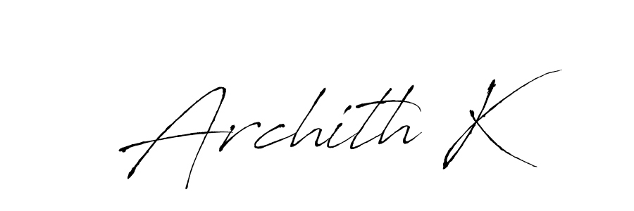 Make a beautiful signature design for name Archith K. Use this online signature maker to create a handwritten signature for free. Archith K signature style 6 images and pictures png