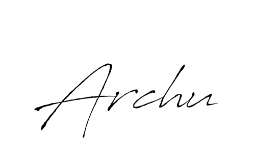You should practise on your own different ways (Antro_Vectra) to write your name (Archu) in signature. don't let someone else do it for you. Archu signature style 6 images and pictures png