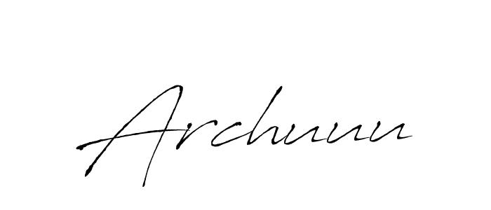 Design your own signature with our free online signature maker. With this signature software, you can create a handwritten (Antro_Vectra) signature for name Archuuu. Archuuu signature style 6 images and pictures png