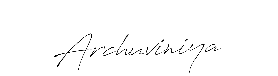 Use a signature maker to create a handwritten signature online. With this signature software, you can design (Antro_Vectra) your own signature for name Archuviniya. Archuviniya signature style 6 images and pictures png