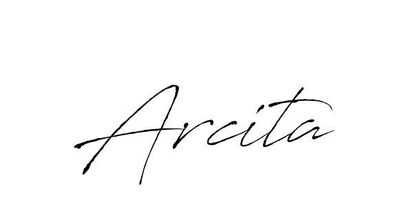 Design your own signature with our free online signature maker. With this signature software, you can create a handwritten (Antro_Vectra) signature for name Arcita. Arcita signature style 6 images and pictures png