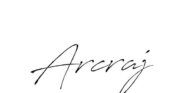 How to make Arcraj name signature. Use Antro_Vectra style for creating short signs online. This is the latest handwritten sign. Arcraj signature style 6 images and pictures png