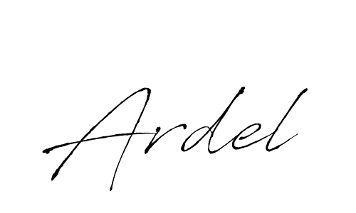Make a beautiful signature design for name Ardel. With this signature (Antro_Vectra) style, you can create a handwritten signature for free. Ardel signature style 6 images and pictures png