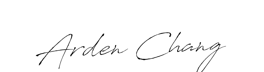 Arden Chang stylish signature style. Best Handwritten Sign (Antro_Vectra) for my name. Handwritten Signature Collection Ideas for my name Arden Chang. Arden Chang signature style 6 images and pictures png