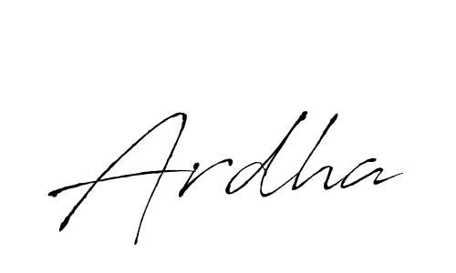 How to make Ardha name signature. Use Antro_Vectra style for creating short signs online. This is the latest handwritten sign. Ardha signature style 6 images and pictures png