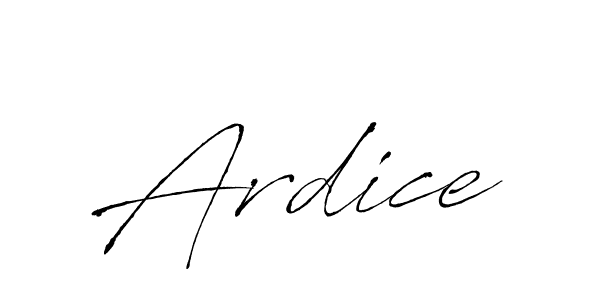 Create a beautiful signature design for name Ardice. With this signature (Antro_Vectra) fonts, you can make a handwritten signature for free. Ardice signature style 6 images and pictures png