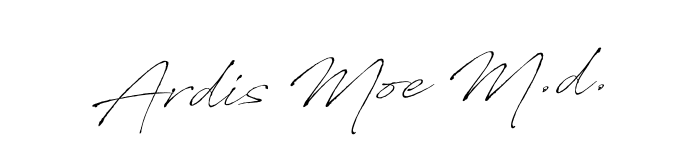 It looks lik you need a new signature style for name Ardis Moe M.d.. Design unique handwritten (Antro_Vectra) signature with our free signature maker in just a few clicks. Ardis Moe M.d. signature style 6 images and pictures png