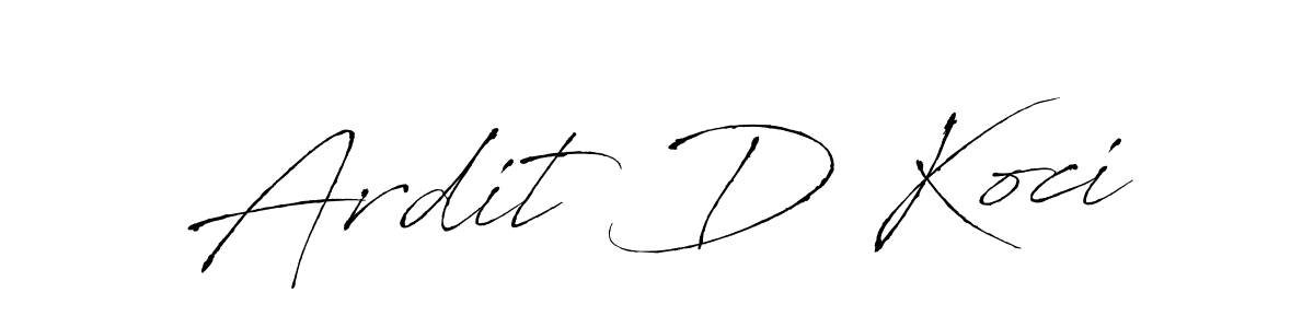 Also You can easily find your signature by using the search form. We will create Ardit D Koci name handwritten signature images for you free of cost using Antro_Vectra sign style. Ardit D Koci signature style 6 images and pictures png