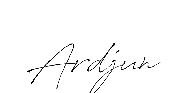 Design your own signature with our free online signature maker. With this signature software, you can create a handwritten (Antro_Vectra) signature for name Ardjun. Ardjun signature style 6 images and pictures png
