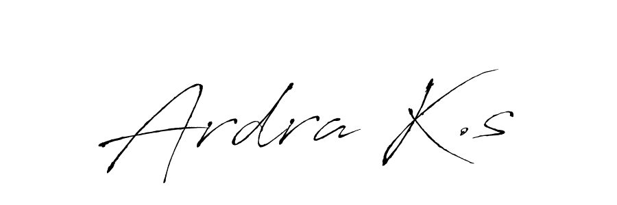 How to make Ardra K.s signature? Antro_Vectra is a professional autograph style. Create handwritten signature for Ardra K.s name. Ardra K.s signature style 6 images and pictures png