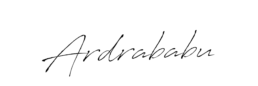 Create a beautiful signature design for name Ardrababu. With this signature (Antro_Vectra) fonts, you can make a handwritten signature for free. Ardrababu signature style 6 images and pictures png