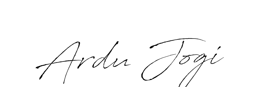 Make a beautiful signature design for name Ardu Jogi. With this signature (Antro_Vectra) style, you can create a handwritten signature for free. Ardu Jogi signature style 6 images and pictures png