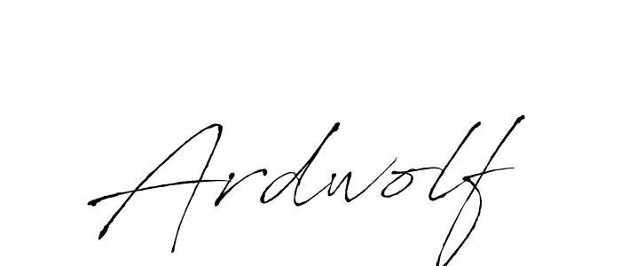 Use a signature maker to create a handwritten signature online. With this signature software, you can design (Antro_Vectra) your own signature for name Ardwolf. Ardwolf signature style 6 images and pictures png