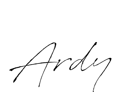 Use a signature maker to create a handwritten signature online. With this signature software, you can design (Antro_Vectra) your own signature for name Ardy. Ardy signature style 6 images and pictures png