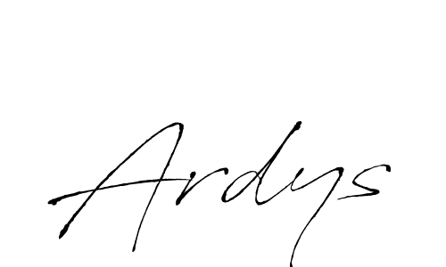 How to make Ardys signature? Antro_Vectra is a professional autograph style. Create handwritten signature for Ardys name. Ardys signature style 6 images and pictures png