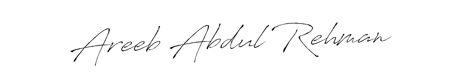 Antro_Vectra is a professional signature style that is perfect for those who want to add a touch of class to their signature. It is also a great choice for those who want to make their signature more unique. Get Areeb Abdul Rehman name to fancy signature for free. Areeb Abdul Rehman signature style 6 images and pictures png