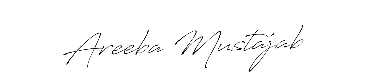 Design your own signature with our free online signature maker. With this signature software, you can create a handwritten (Antro_Vectra) signature for name Areeba Mustajab. Areeba Mustajab signature style 6 images and pictures png