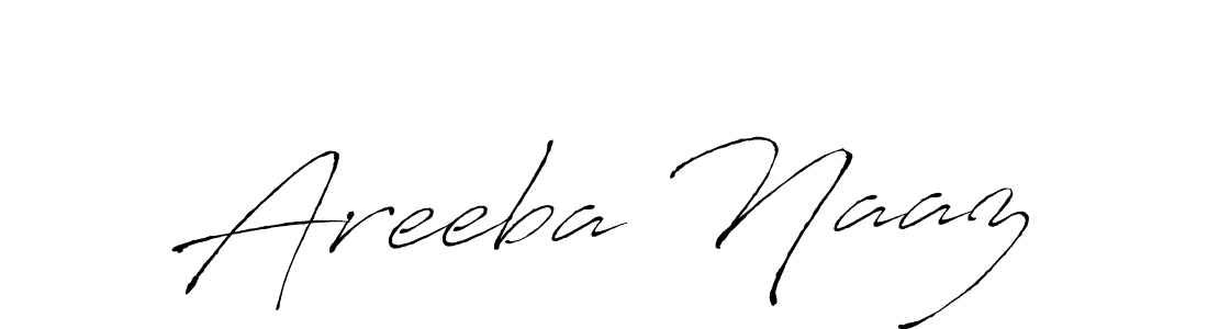 Make a beautiful signature design for name Areeba Naaz. With this signature (Antro_Vectra) style, you can create a handwritten signature for free. Areeba Naaz signature style 6 images and pictures png