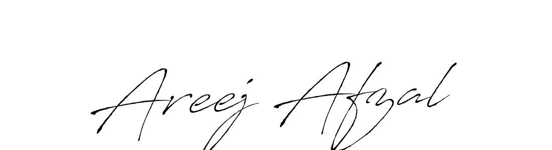 Design your own signature with our free online signature maker. With this signature software, you can create a handwritten (Antro_Vectra) signature for name Areej Afzal. Areej Afzal signature style 6 images and pictures png