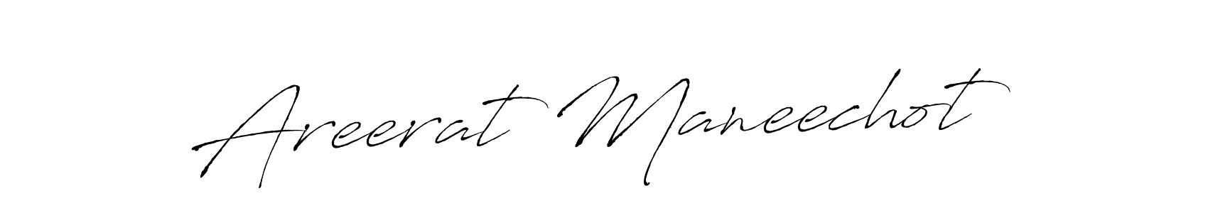 Antro_Vectra is a professional signature style that is perfect for those who want to add a touch of class to their signature. It is also a great choice for those who want to make their signature more unique. Get Areerat Maneechot name to fancy signature for free. Areerat Maneechot signature style 6 images and pictures png