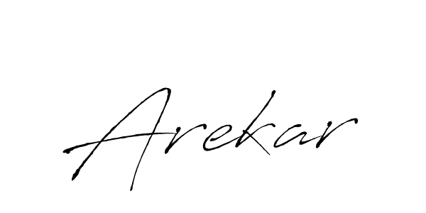 Design your own signature with our free online signature maker. With this signature software, you can create a handwritten (Antro_Vectra) signature for name Arekar. Arekar signature style 6 images and pictures png