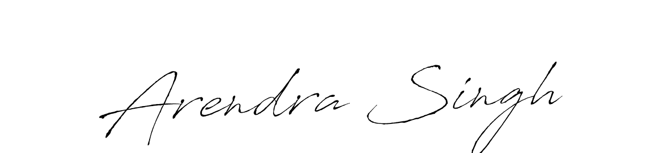 Create a beautiful signature design for name Arendra Singh. With this signature (Antro_Vectra) fonts, you can make a handwritten signature for free. Arendra Singh signature style 6 images and pictures png