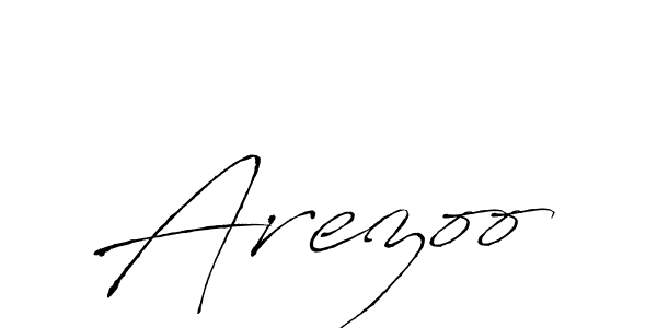 Use a signature maker to create a handwritten signature online. With this signature software, you can design (Antro_Vectra) your own signature for name Arezoo. Arezoo signature style 6 images and pictures png