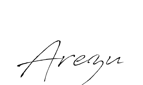Create a beautiful signature design for name Arezu. With this signature (Antro_Vectra) fonts, you can make a handwritten signature for free. Arezu signature style 6 images and pictures png