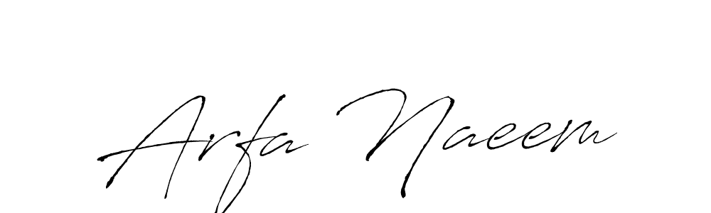 It looks lik you need a new signature style for name Arfa Naeem. Design unique handwritten (Antro_Vectra) signature with our free signature maker in just a few clicks. Arfa Naeem signature style 6 images and pictures png