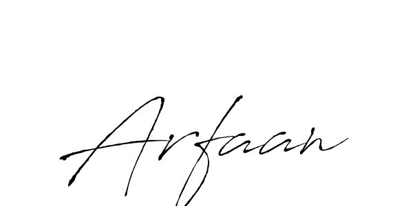 How to make Arfaan signature? Antro_Vectra is a professional autograph style. Create handwritten signature for Arfaan name. Arfaan signature style 6 images and pictures png