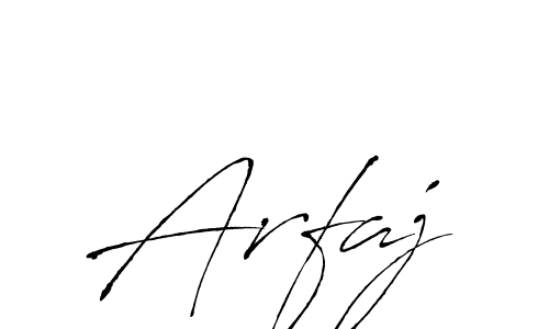 Create a beautiful signature design for name Arfaj. With this signature (Antro_Vectra) fonts, you can make a handwritten signature for free. Arfaj signature style 6 images and pictures png