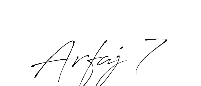 Arfaj 7 stylish signature style. Best Handwritten Sign (Antro_Vectra) for my name. Handwritten Signature Collection Ideas for my name Arfaj 7. Arfaj 7 signature style 6 images and pictures png