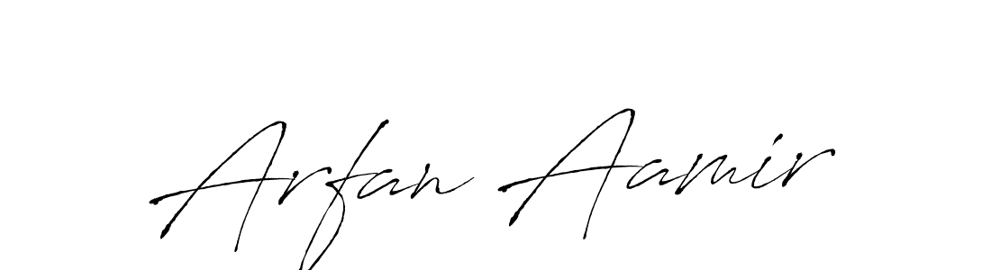 Arfan Aamir stylish signature style. Best Handwritten Sign (Antro_Vectra) for my name. Handwritten Signature Collection Ideas for my name Arfan Aamir. Arfan Aamir signature style 6 images and pictures png