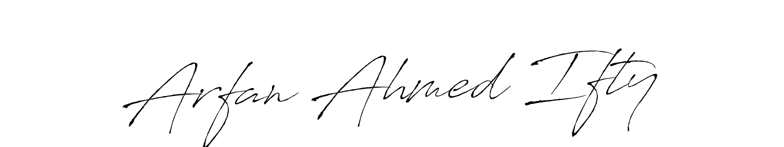 Create a beautiful signature design for name Arfan Ahmed Ifty. With this signature (Antro_Vectra) fonts, you can make a handwritten signature for free. Arfan Ahmed Ifty signature style 6 images and pictures png