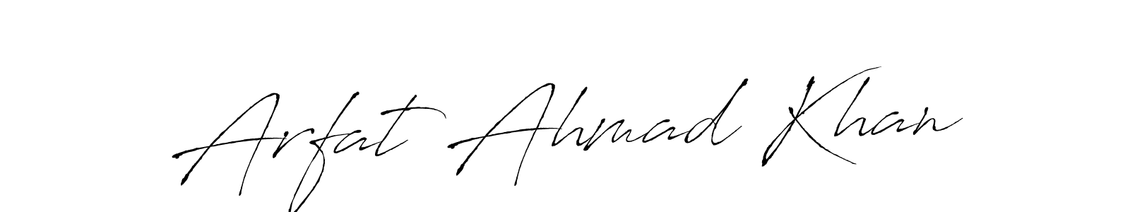You can use this online signature creator to create a handwritten signature for the name Arfat Ahmad Khan. This is the best online autograph maker. Arfat Ahmad Khan signature style 6 images and pictures png