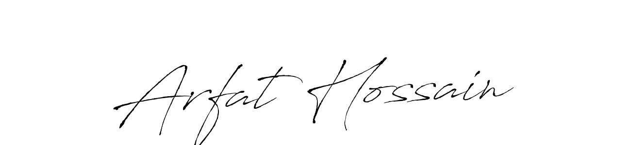 Create a beautiful signature design for name Arfat Hossain. With this signature (Antro_Vectra) fonts, you can make a handwritten signature for free. Arfat Hossain signature style 6 images and pictures png